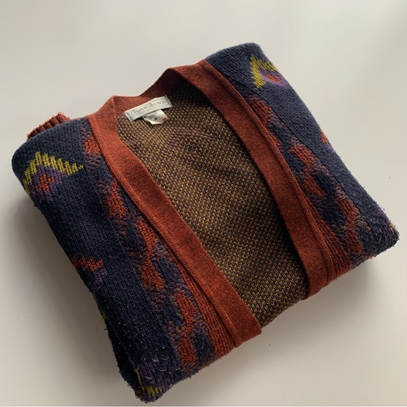 Vintage Aztec pattern cardigan size M - Picture 4 of 5